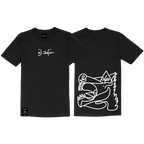 CAMISETA CABALLO GANADOR BLANCO/NEGRA